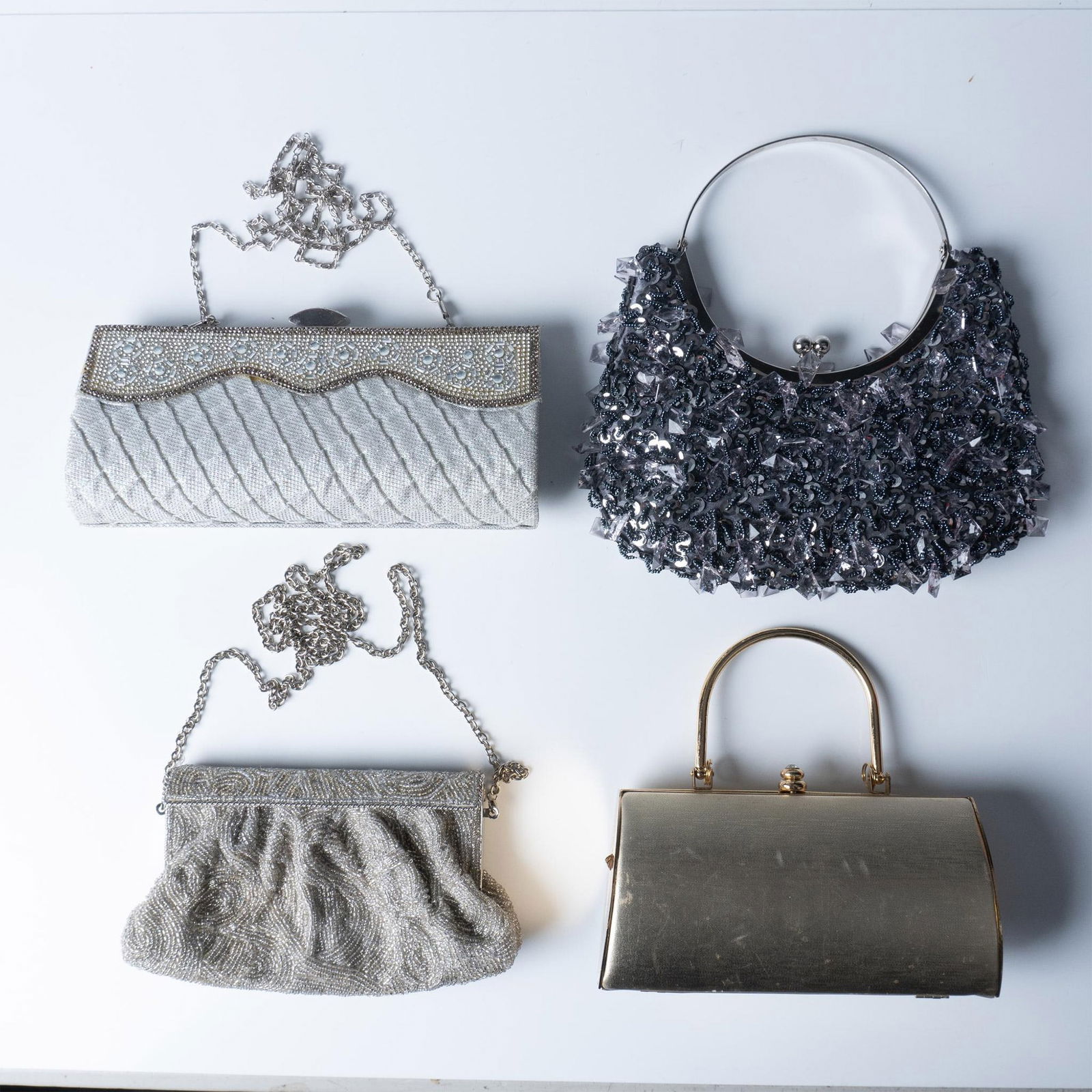 4pc La Regale Beaded Bag + 3 Evening Bags (1 of 7)