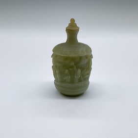Chinese Carved Stone Snuff Bottle