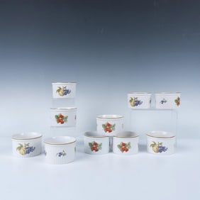 10pc Wedgwood Fruit Spray Croft Ramekins