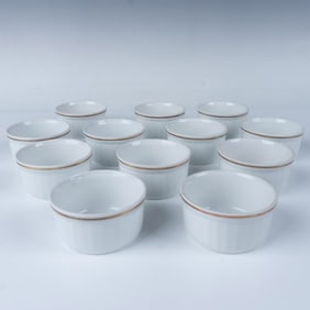 12pc Royal Worcester Corinth Gold Fine Oven China Ramekins