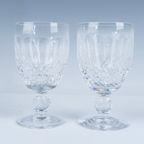 Set of 2 Waterford Crystal Colleen Claret Wine Glasses