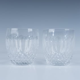 2pc Waterford Crystal Colleen Old Fashioned Glasses