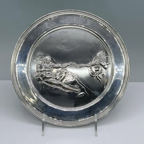Danbury Mint Sterling Silver Plate, Creation of Adam