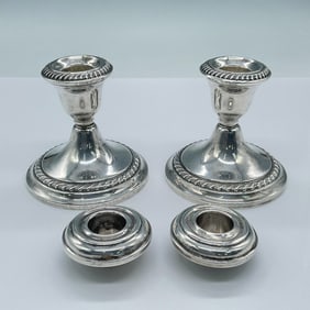 4pc Gorham Sterling Silver Candleholders