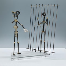 Patti Kalm Commissioned Sculpture, Key to Freedom, Signed