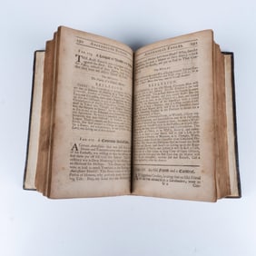 Antique Leather Bound English Book Aesop Fables & Morals