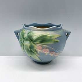 Roseville Pottery Decorative Pot, Blue Bleeding Heart