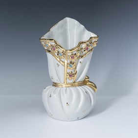 RG Oggetti & Capodimonte Porcelain Scarf Vase