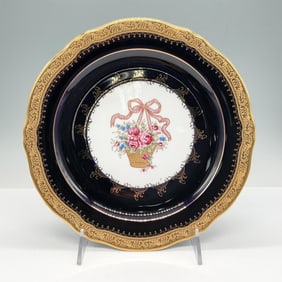 Limoges Castel Royal Blue & Gold Porcelain Display Plate
