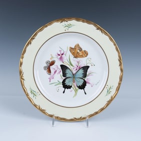 Boehm Porcelain Blue Mountain Swallowtail Plate