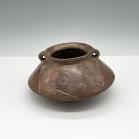 Early Ethnographic Redware Clay Pot