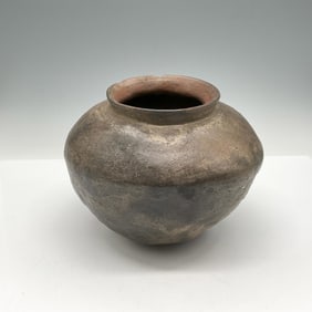 Early Ethnographic Rustic Clay Vessel