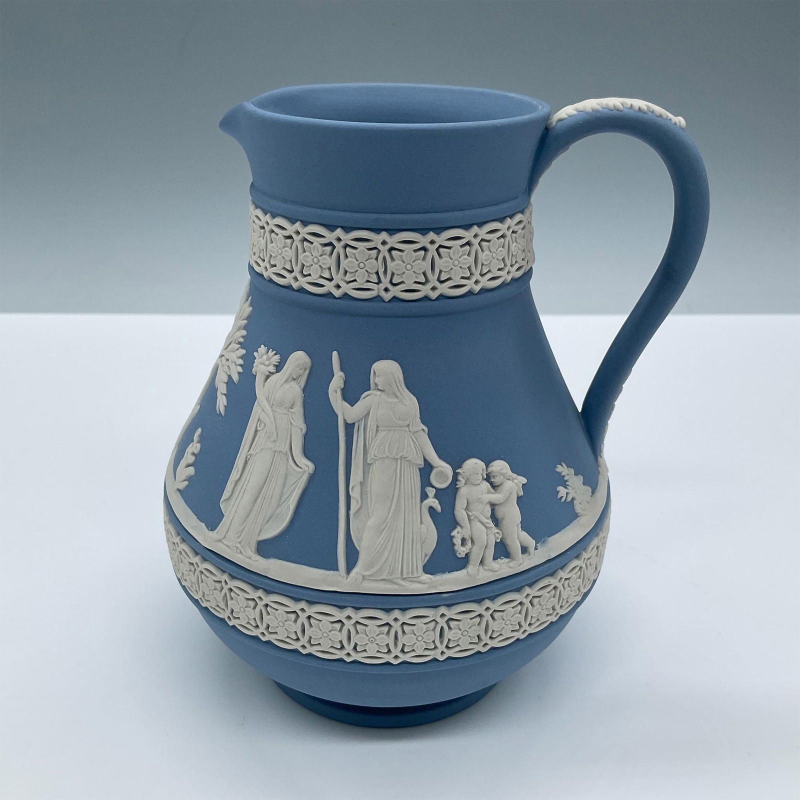 Wedgwood Pale Blue Jasperware Jug (1 of 4)