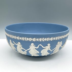Wedgwood Pale Blue Jasperware Dancing Hours Bowl