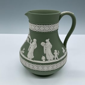 Wedgwood Sage Green Jasperware Jug
