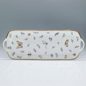 I. Godinger Porcelain Handled Serving Tray, Primavera