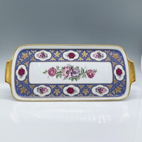 Vintage Kaiser Porcelain Gilded Serving Platter, Floral