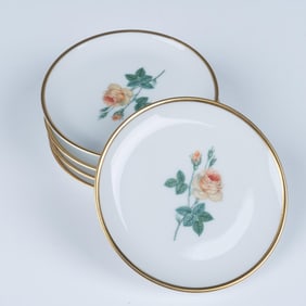 Set of 5 Alba-Kunst Alboth & Kaiser Rose Plates