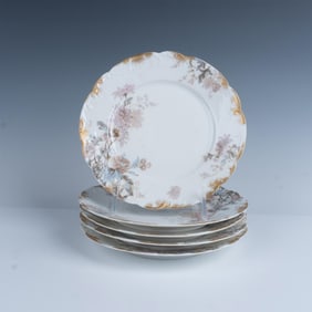 5pc Haviland & Co. Limoges Salad Plates, Schlleiger