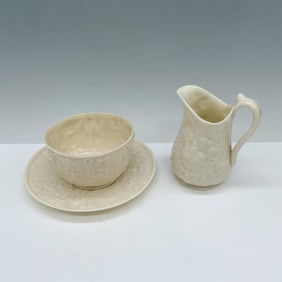 3pc Vintage Belleek Bacchus Tea Cup Set