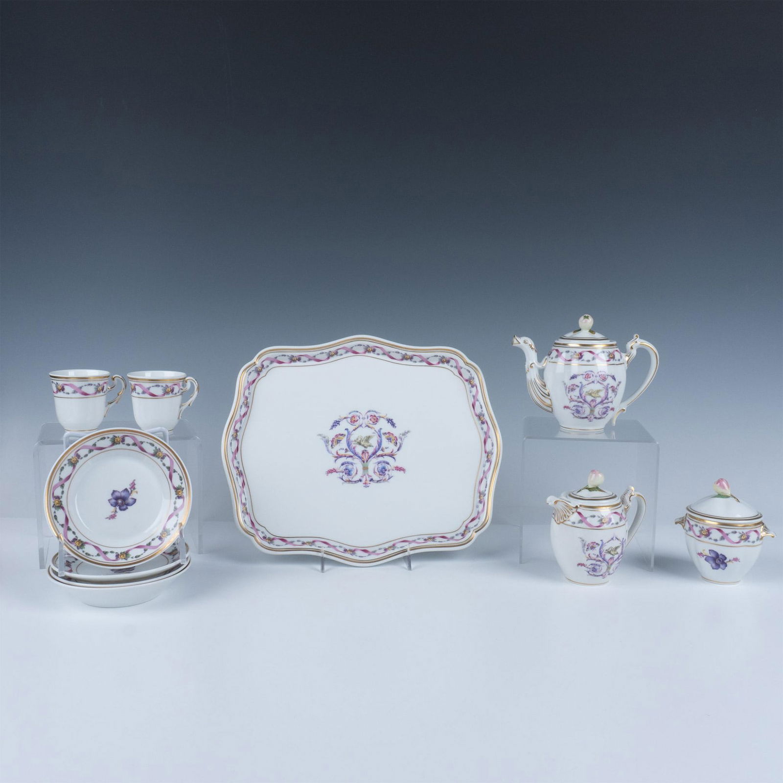 10pc Richard Ginori Rapallo Coffee Set (1 of 9)