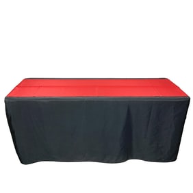 Vintage Extra Long Scarlet Red Luxury Table Runner