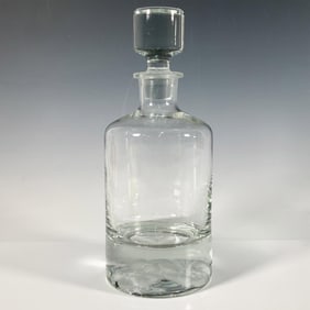 Cylindrical Floral Decanter & Stopper
