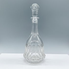 Old Galway Crystal Decanter with Stopper, Star Cut Foot