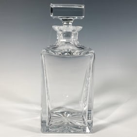 Square Glass Decanter and Stopper