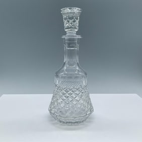 Vintage Crystal Liquor Decanter with Stopper