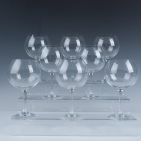 Baccarat Crystal Balloon Wine Glasses, Set of 8