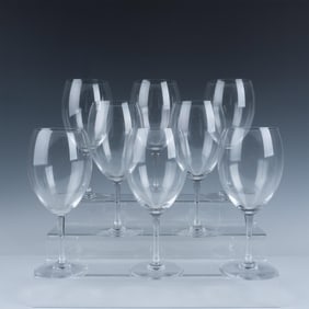 Baccarat Crystal Tall Water Goblets, Set of 8