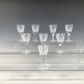 8pc Waterford Crystal Lismore Pattern Cordial Glasses