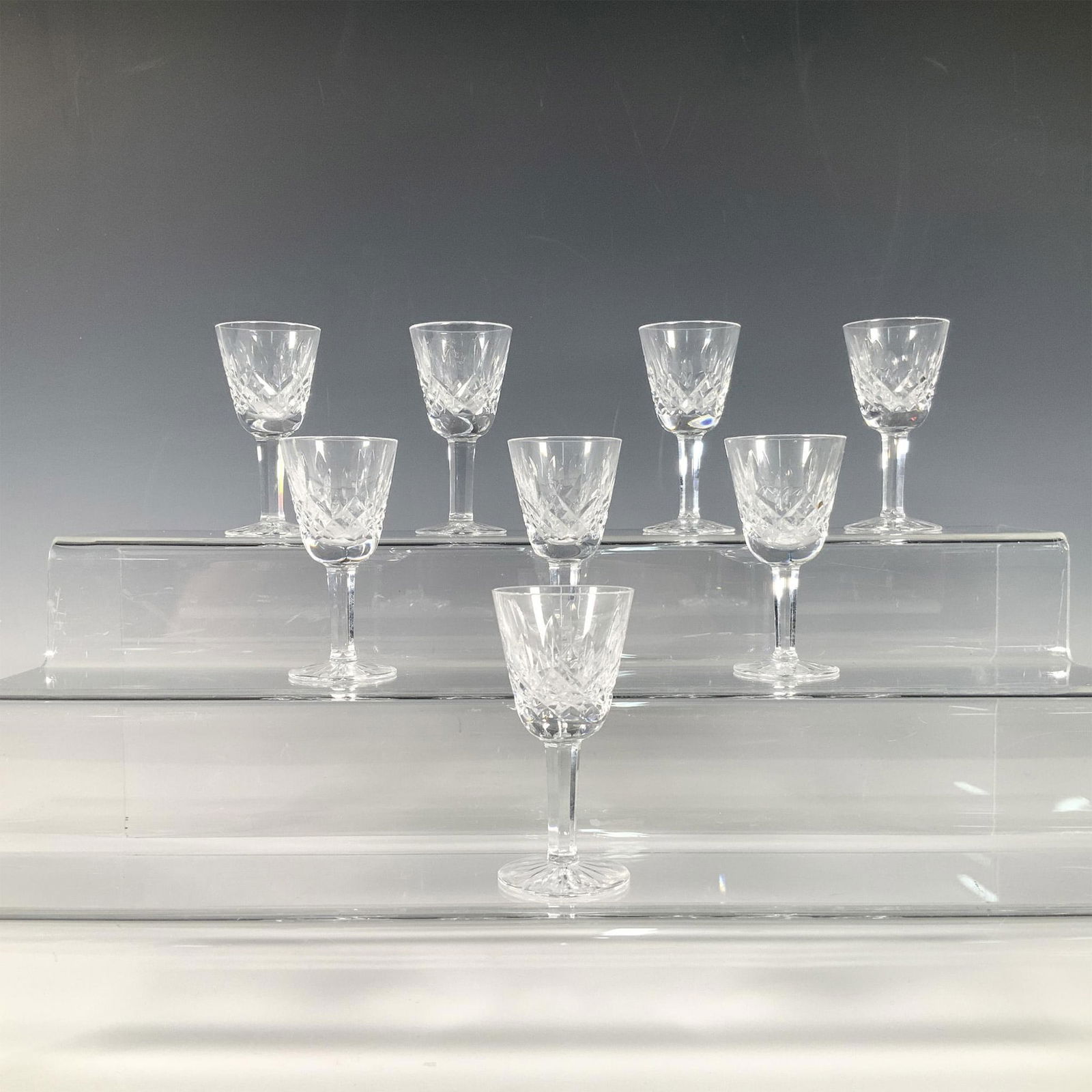8pc Waterford Crystal Lismore Pattern Cordial Glasses (1 of 4)