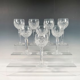 8pc Waterford Crystal Lismore Pattern Wine Glasses