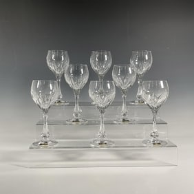 8pc Wittwer Crystal Red Wine Glasses, Sabrina