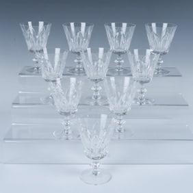 10pc Royal Leerdam Crystal Liquor Cocktail Glasses, Gothic