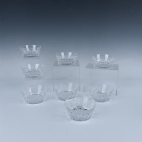 8pc Royal Leerdam Crystal Dessert and Fruit Bowls, Gothic