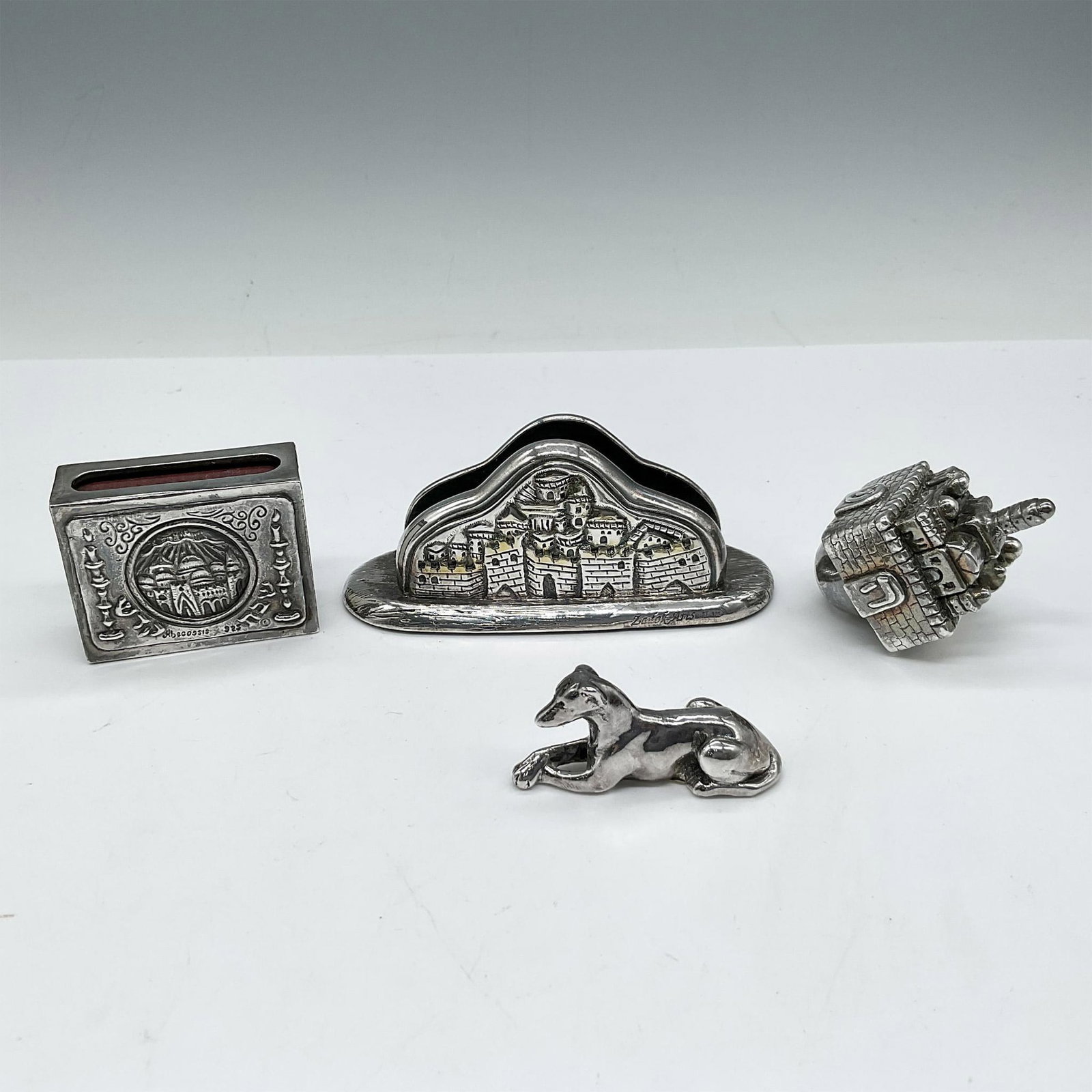 4pc Zadok Arts Sterling Silver Desk Accessories (1 of 3)
