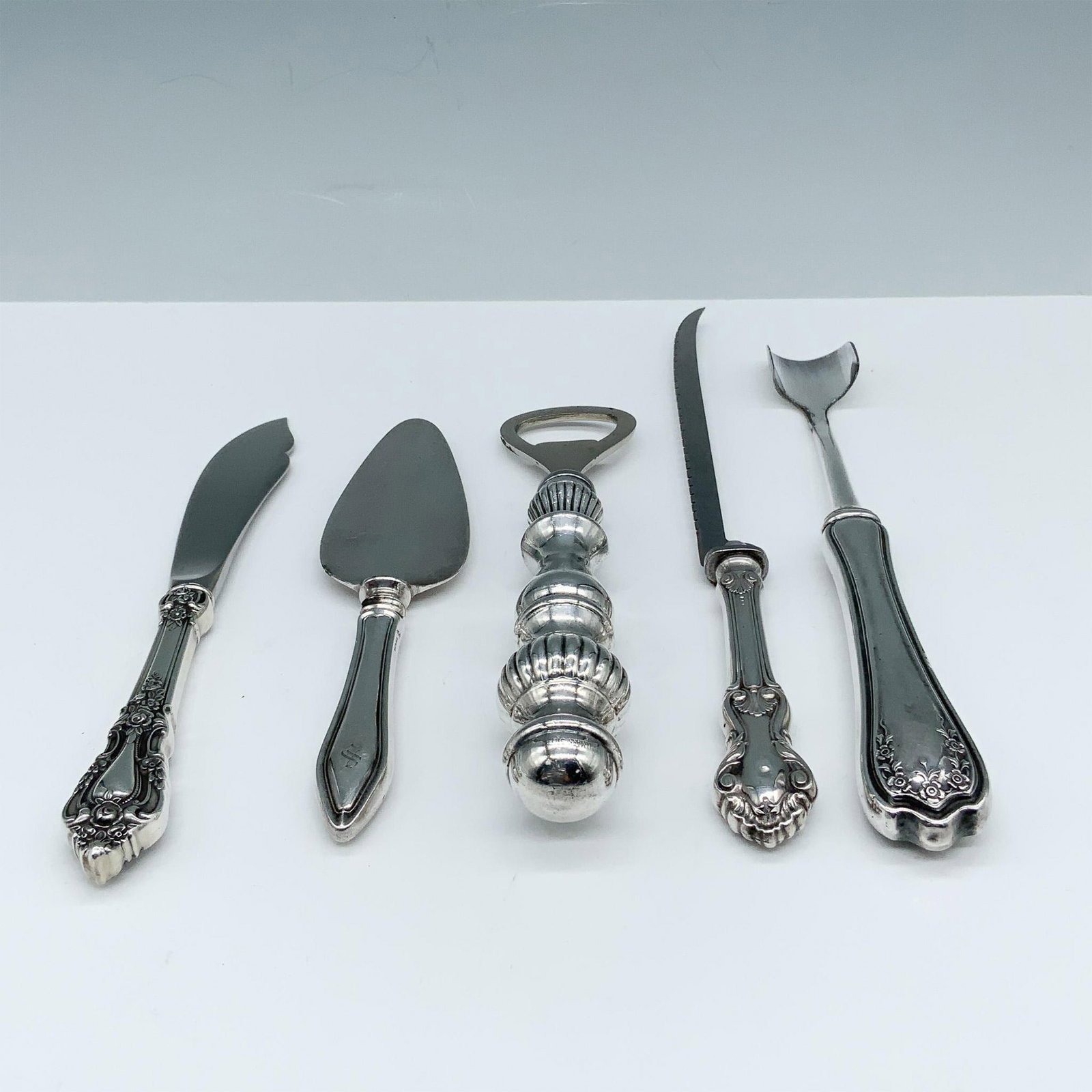 5pc Sterling Silver Utensil Set (1 of 3)