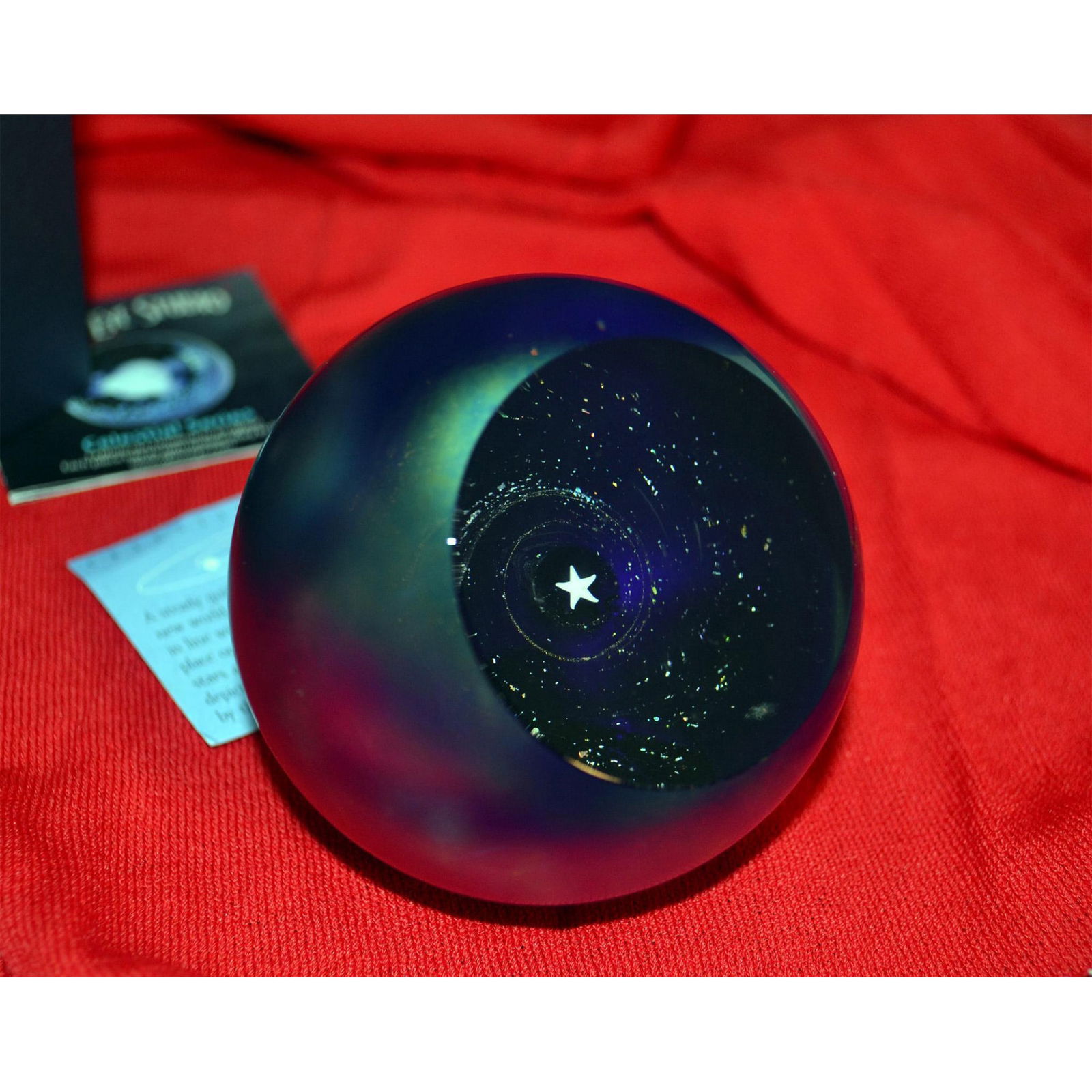 Glass Eye Celestial Paperweight Polaris W/Box (1 of 3)