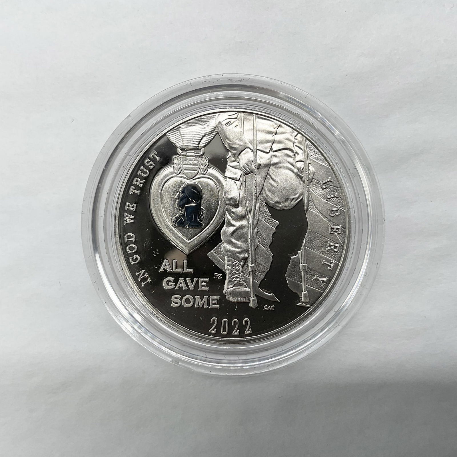 2022-S US National Purple Heart Clad Half Dollar Proof (1 of 3)