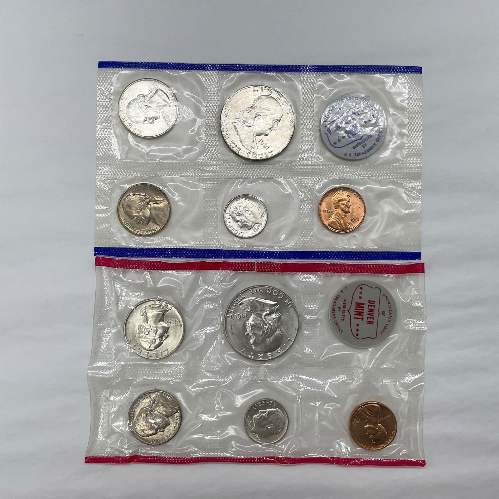 1961-P & D US Treasury Department Uncirculated 12 Coin Set (1 of 3)