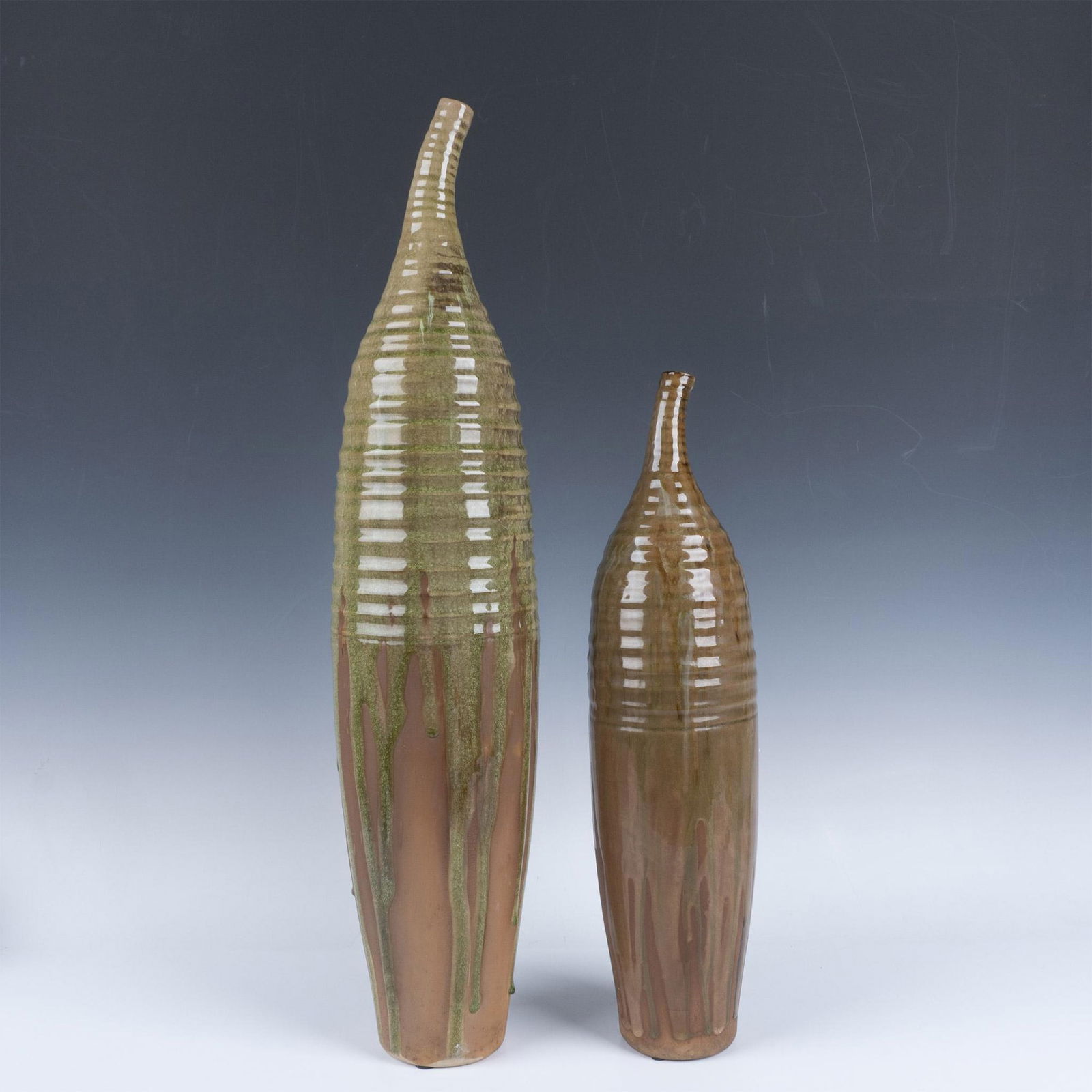 Pair of Modern Abstract Earthenware Sculptures (1 of 4)