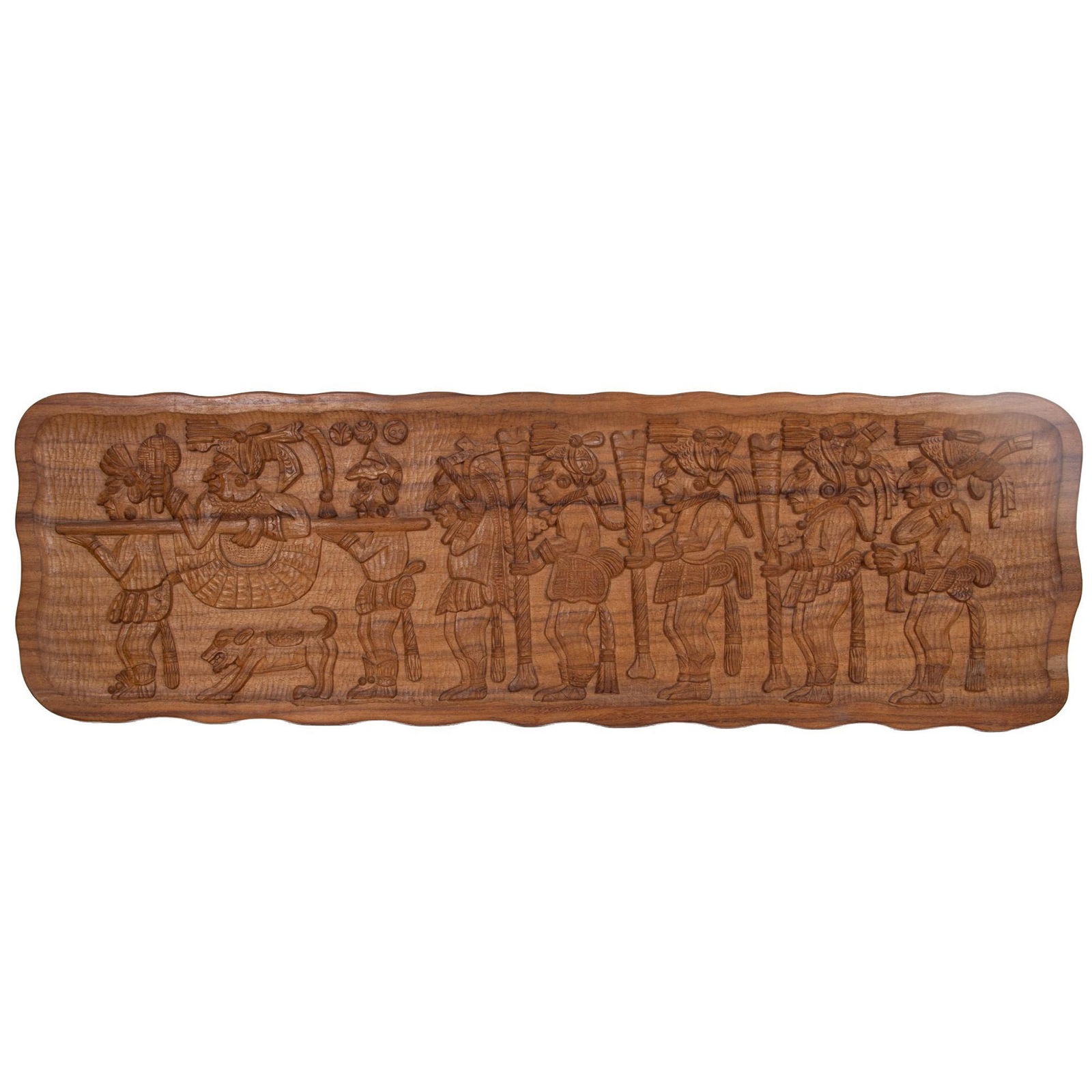Original Hand Carved Guatemalan Wood Wall Panel (1 of 5)