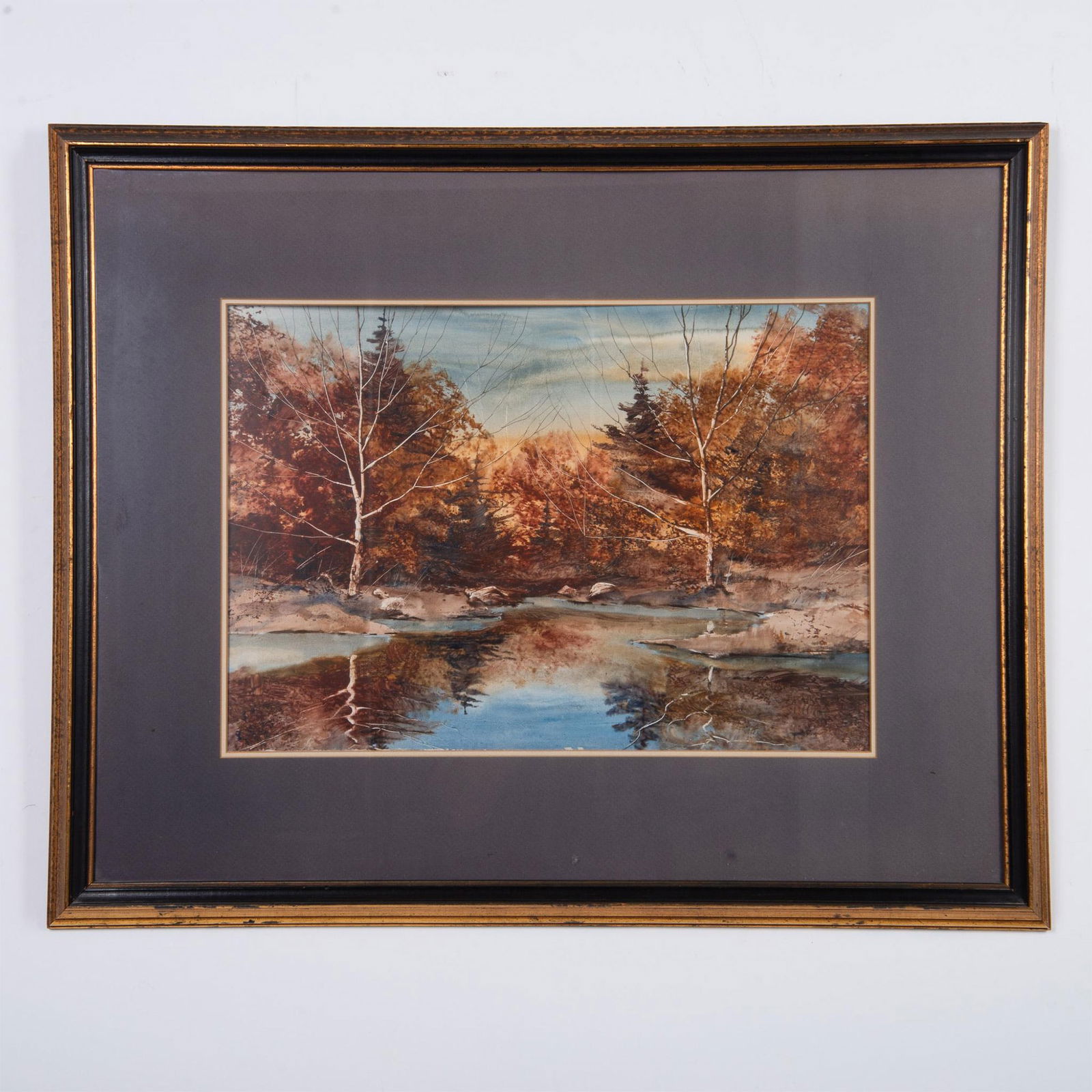 Dennis Frings, Original Watercolor & Ink on Board, Signed (1 of 3)