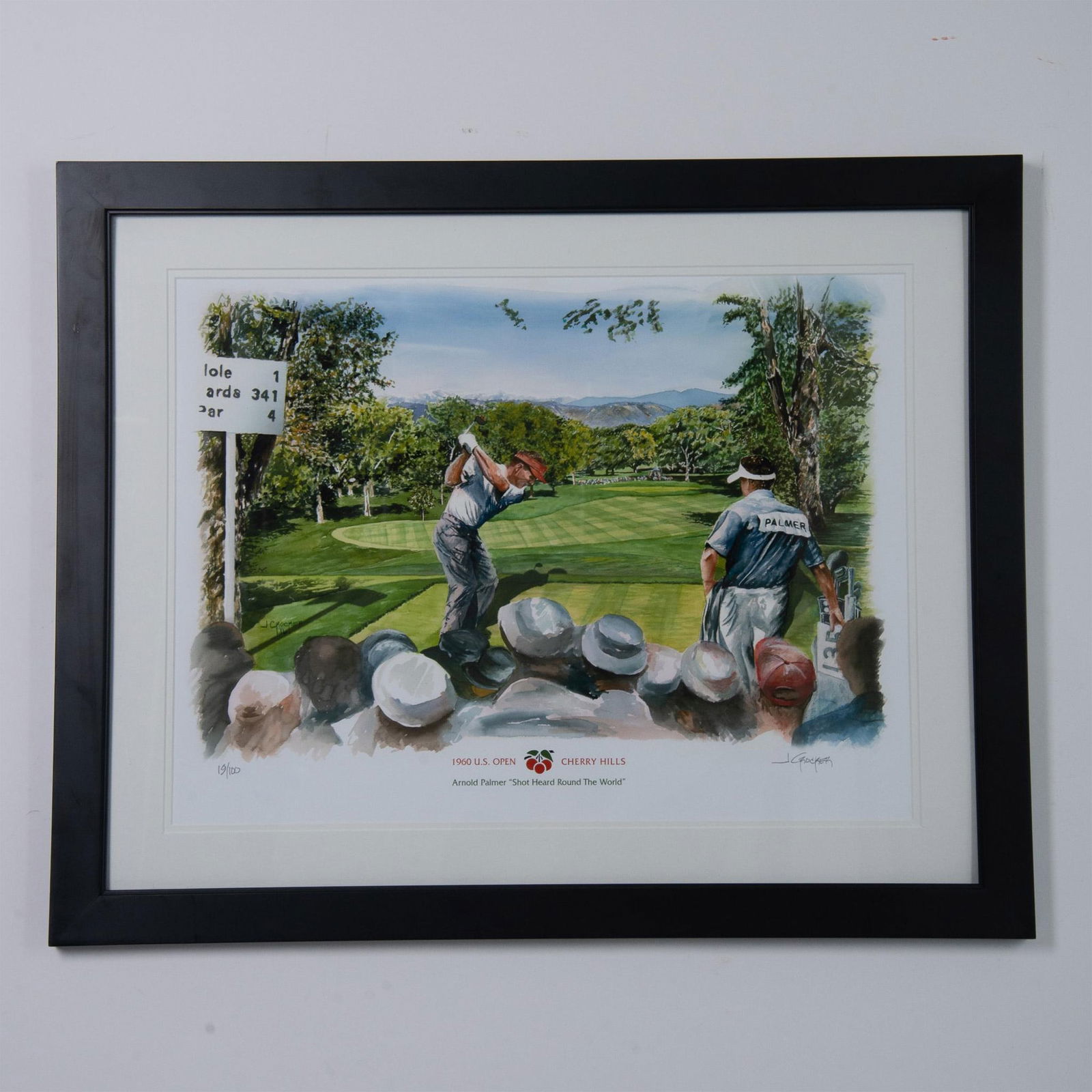 Jon Crocker, Limited Edition Golf Print on Paper, Signed (1 of 7)