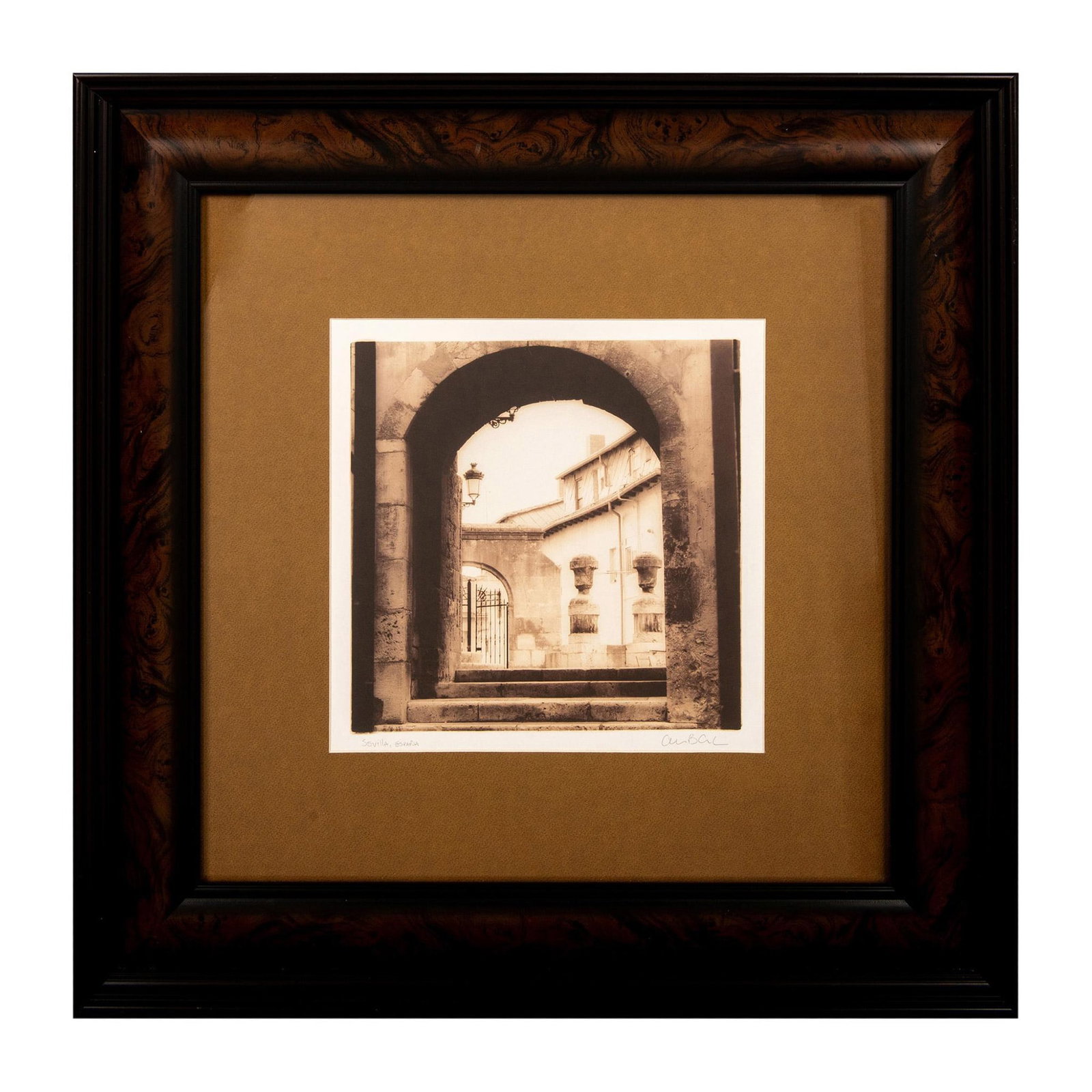 Alan Blaustein, Sepia Photographic Print, Sevilla, Signed (1 of 6)