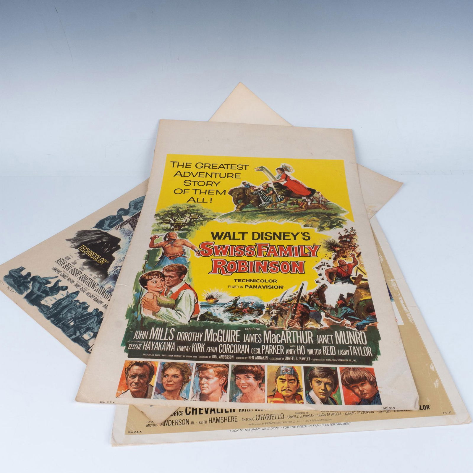 5pc Vintage Movie Theater Ad Posters, Disney (1 of 7)