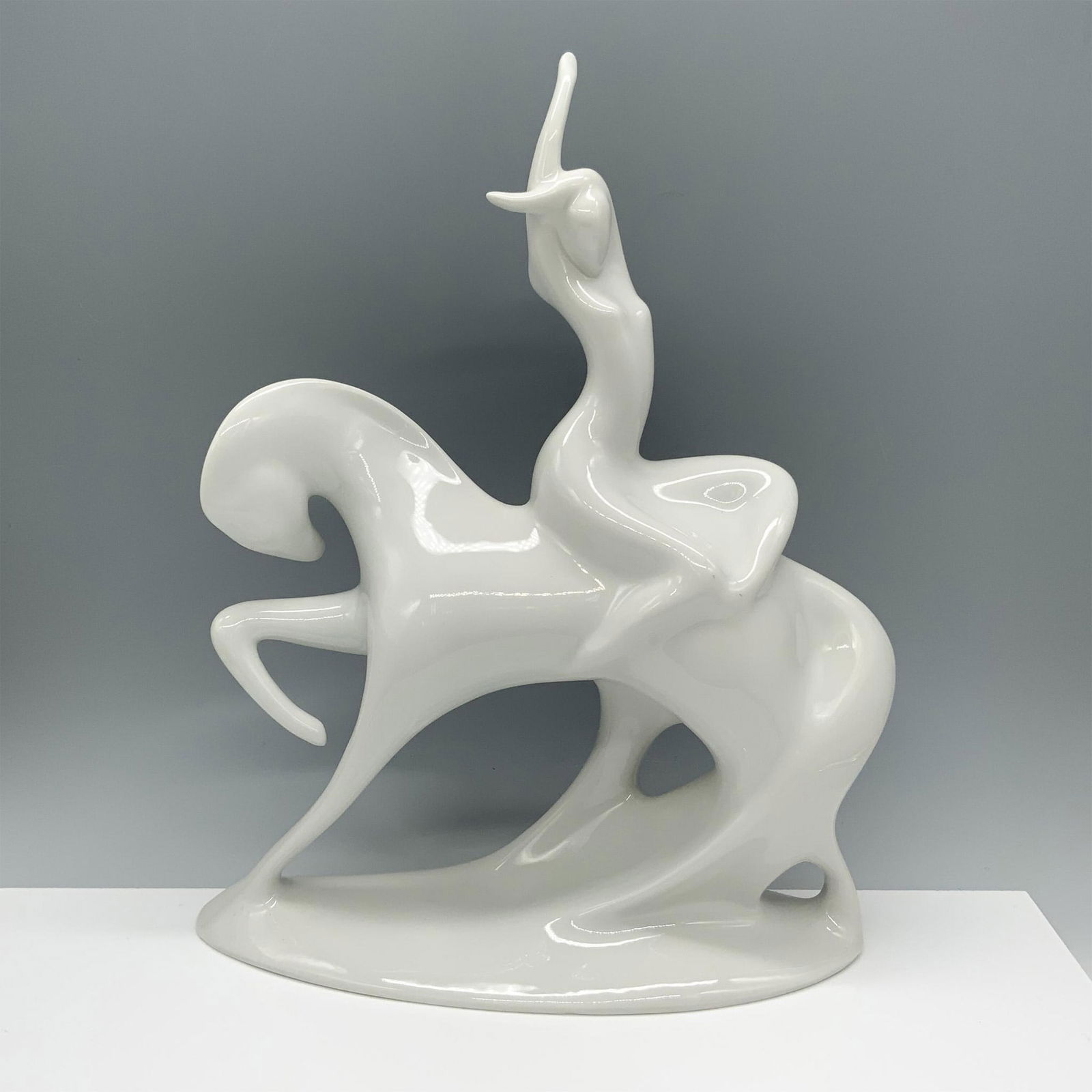 Royal Dux Bohemian Porcelain Lady Godiva Sculpture (1 of 3)